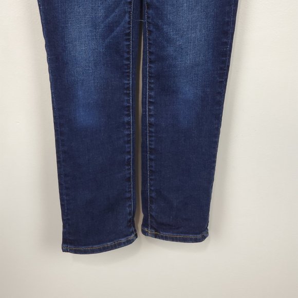 American Eagle Outfitters Artist Crop Next Level Stretch Denim Jeans Sz 0 Short - Picture 2 of 13